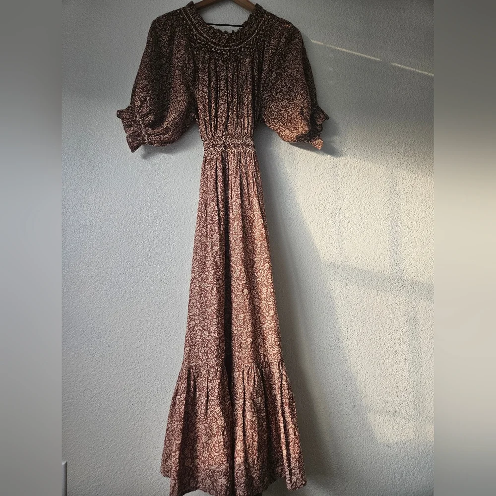 Doen Isidore dress in terra garden bloom, small - Picture 7 of 12